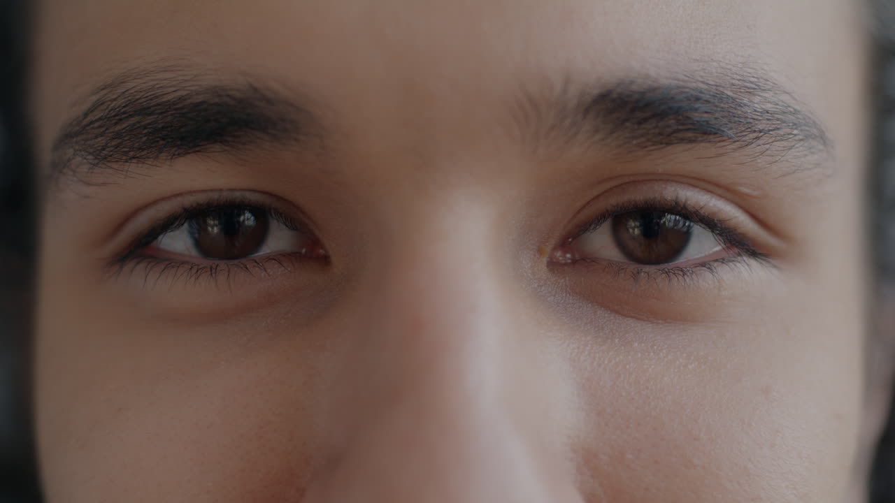 사람의 눈의 클로즈업