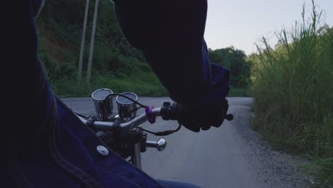 motorcycle ride through countryside