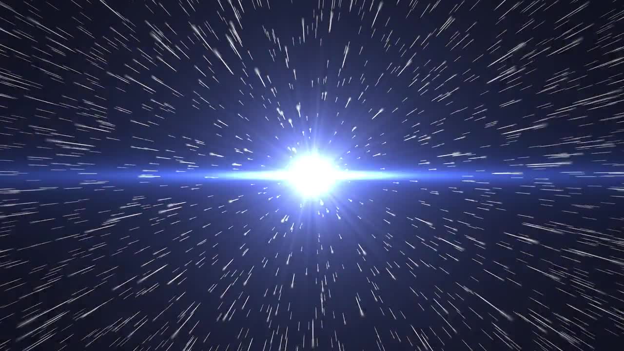 ハイパースペースジャンプ。銀河を抜けて遠い惑星へ。4K。