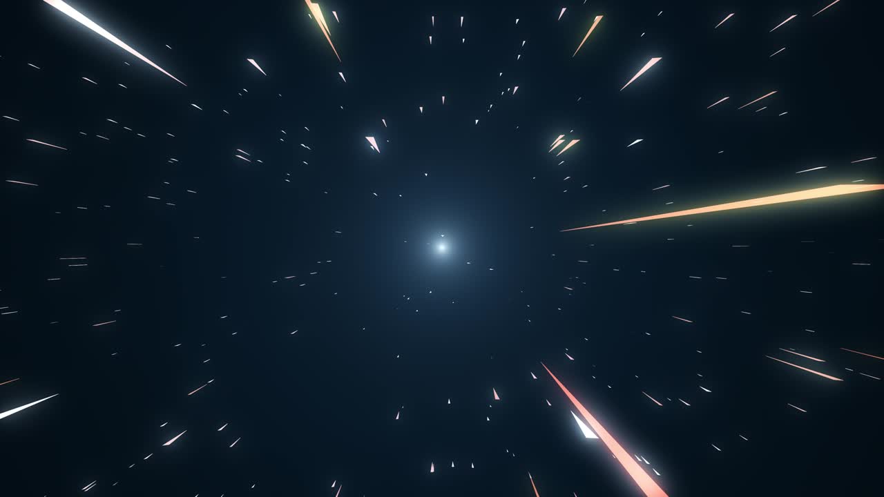 retro abstracto de movimiento de deformación o hiperespacio en el rastro de la línea azul