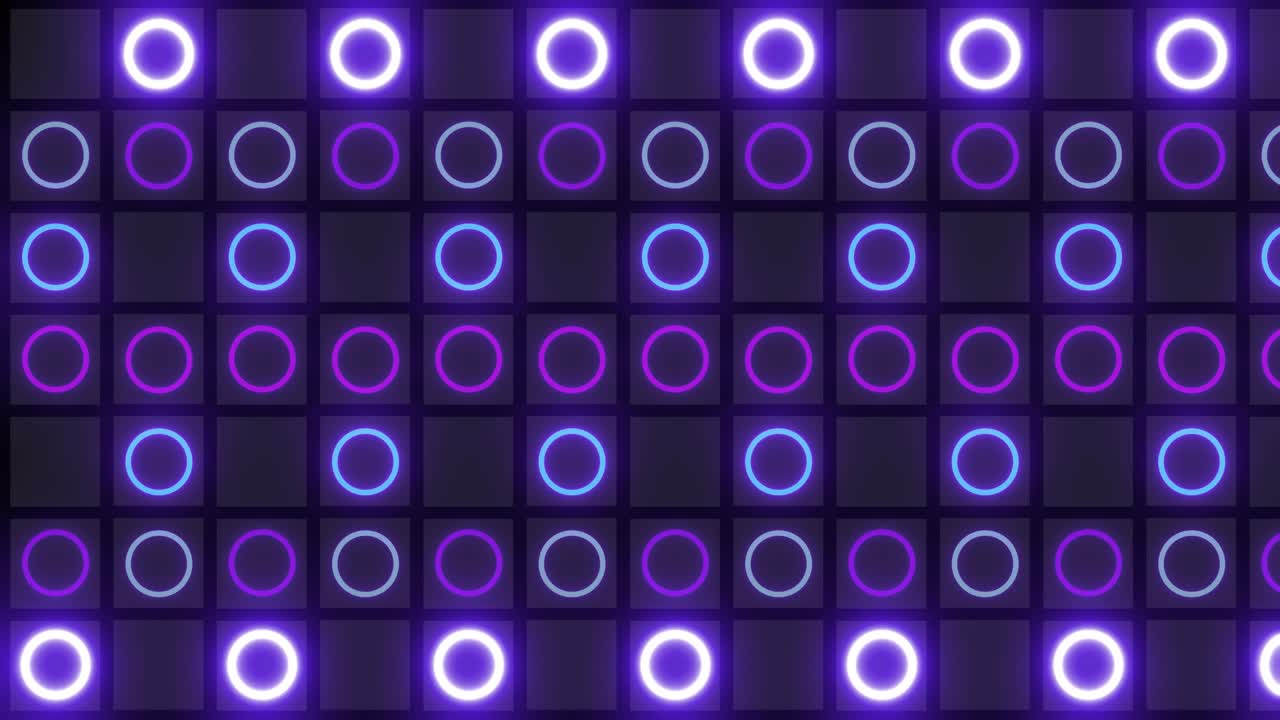 Sfondo con motivo a cerchi al neon