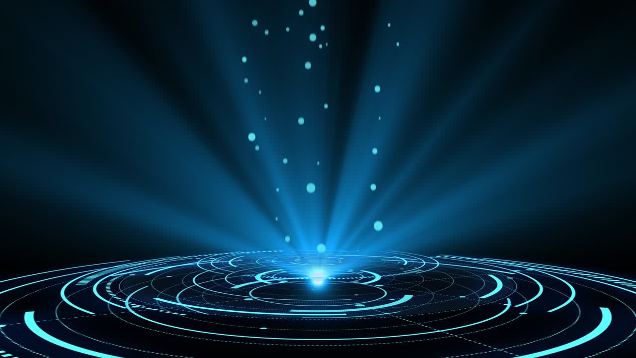 푸른 홀로그램, 허드 서클 인터페이스, 디지털 데이터 네트워크 보호, 미래 기술 네트워크 개념, 모든 종류의 하이테크, 과학, 기술 또는 미래 개념에 적합합니다.