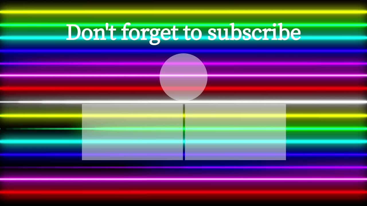 señal de neón barra línea de extremo tarjeta de extremo pantalla gráficos de movimiento