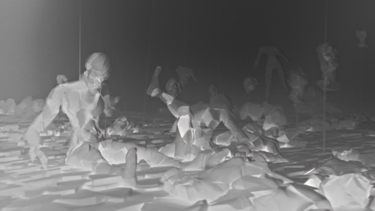 Destroyed andorids on a junkyard in xRay