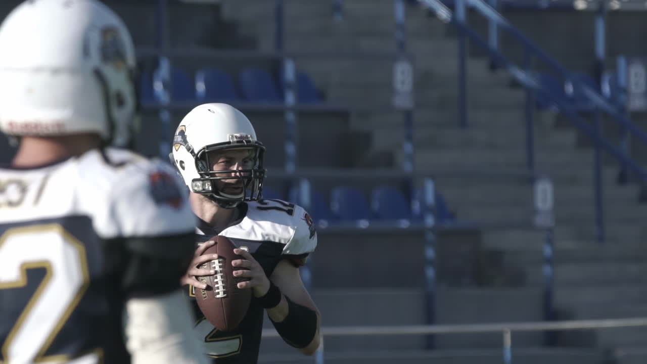 Giocatori di football americano in azione