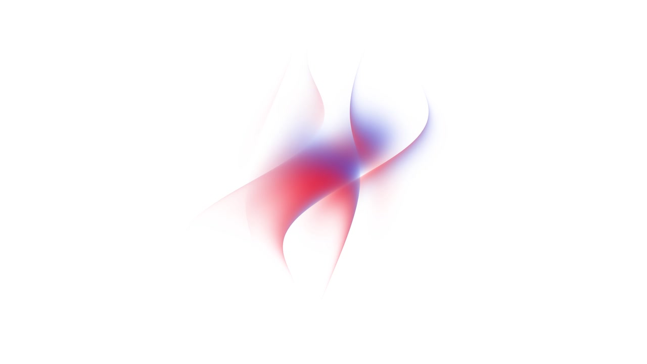 Red And Blue Horizontal Color Sweep On White Background, Cinematic Title Transition For Premium Branding, Smooth Glide, Subtle Blur, Modern Polished Aesthetic For Promos