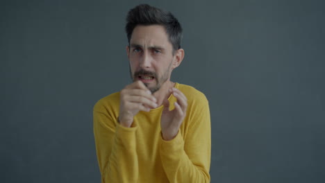 man in distress