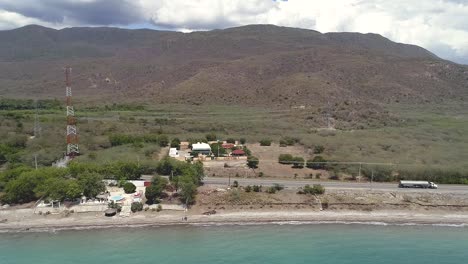 Viyeya-beach-in-Ocoa-Bay,-Azua-Dominican-Republic