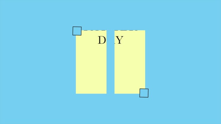 Father Day on yellow shape with blue texture