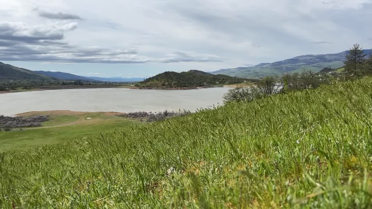 Watching storm clouds roll in above Emigrant Lake