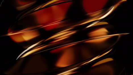 bronce abstracto en 3d con textura retorcida y bucle de fondo