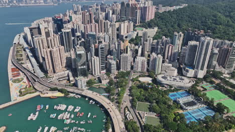an aerial view of a large city with lots of tall buildings