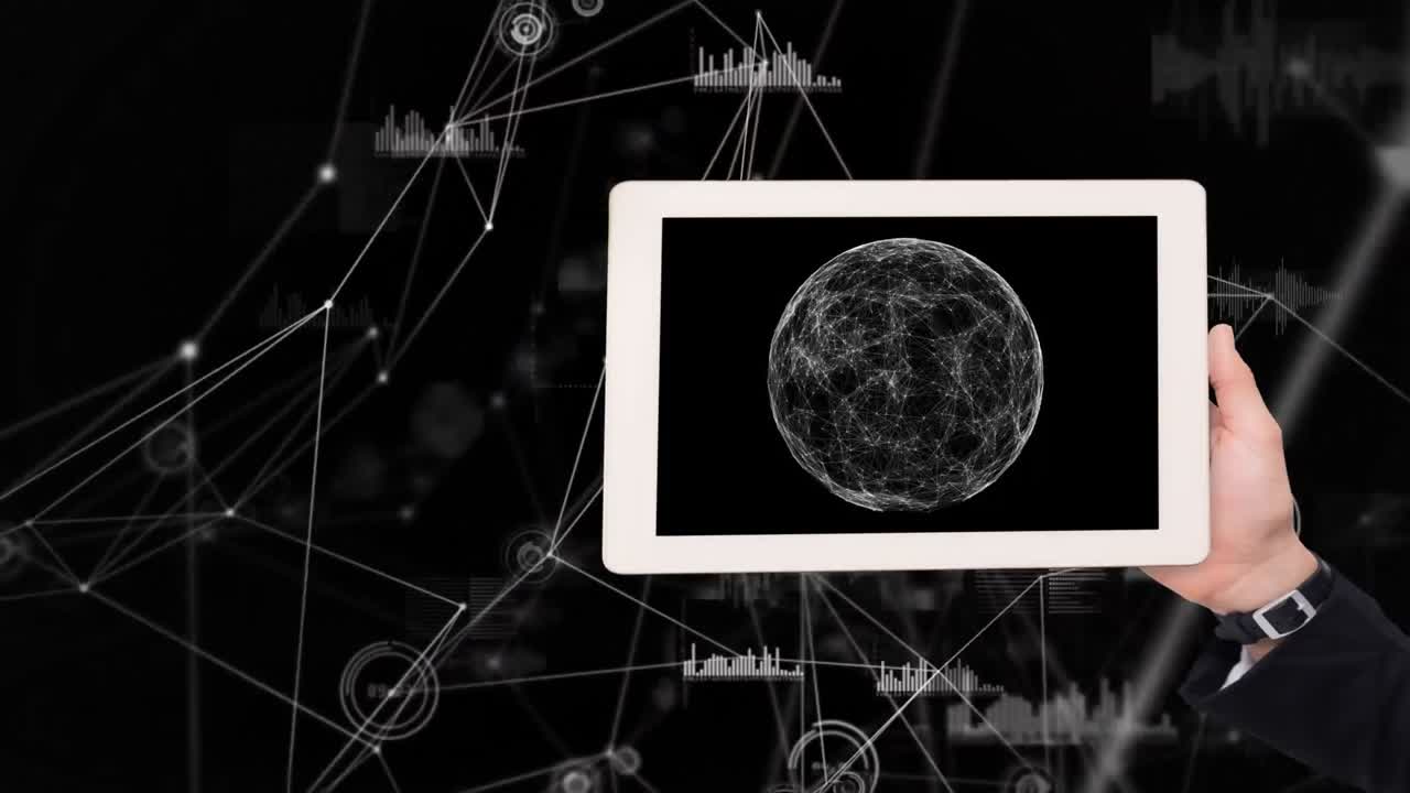 달 을 보여 주는 태블릿