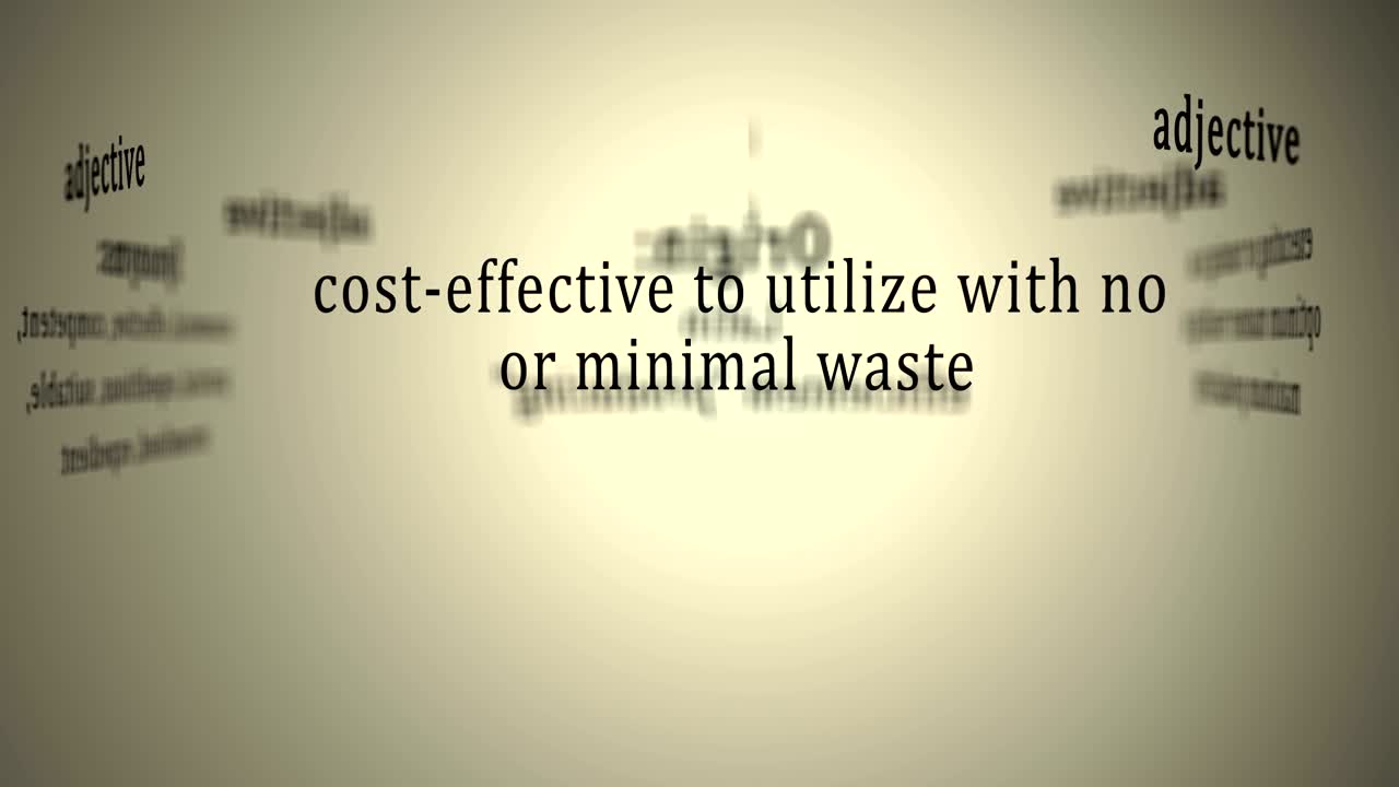 Definition: Efficient