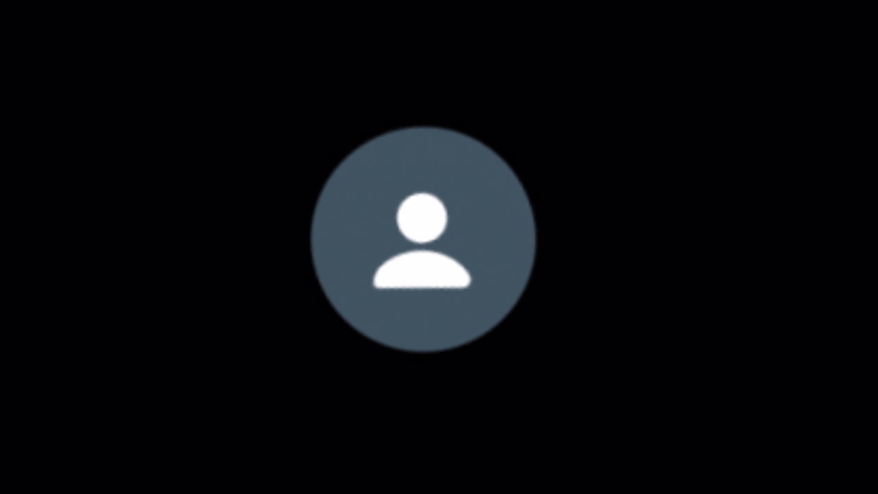 Generic User Profile Icon on Black Background