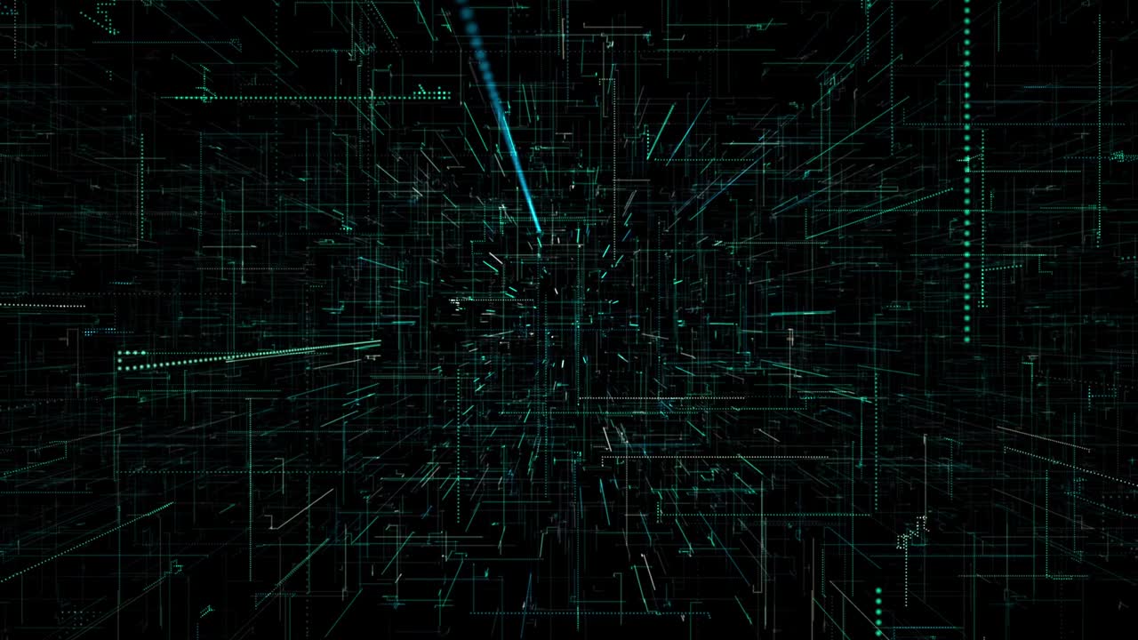 3D Digital looping Technology Network Big Data background.