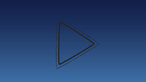 animation of arrow icon over blue background with copy space