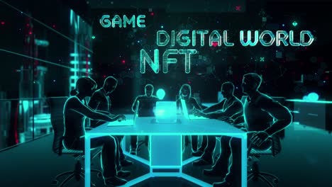 el metaverso está aquí con el concepto de tecnología digital hitech
