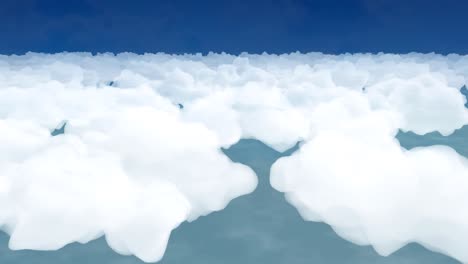 flying above clouds abstract cartoon aeroplane airplane sky stratosphere 4k