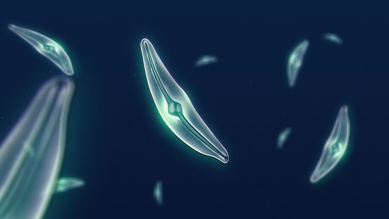 영양분을 얻는 규조류의 컴퓨터 시뮬레이션 2019