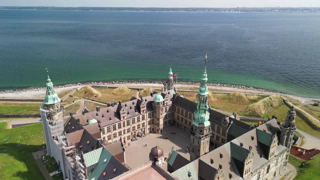 Kronborg Castle - Drone Fly Back Pan
