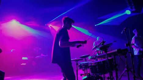live drum performance