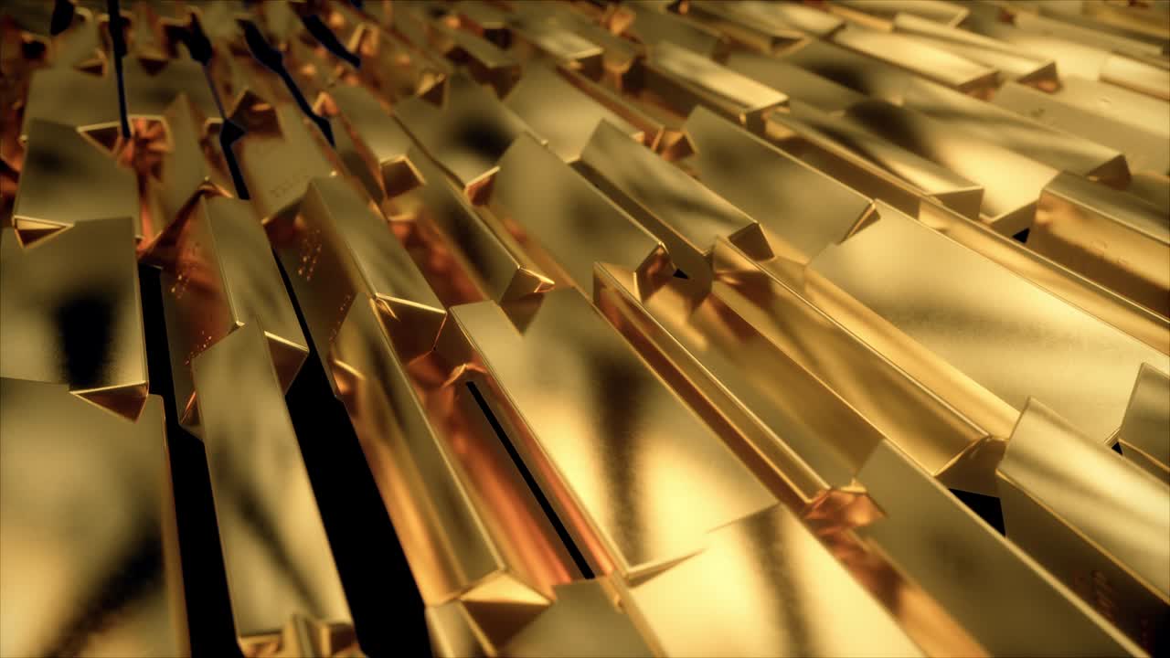 vuelta de barra dorada abstracta