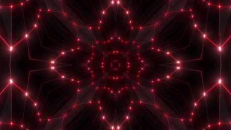 patrón geométrico de neón rojo