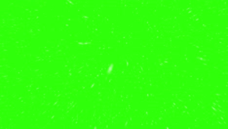 Snow falling on a green screen