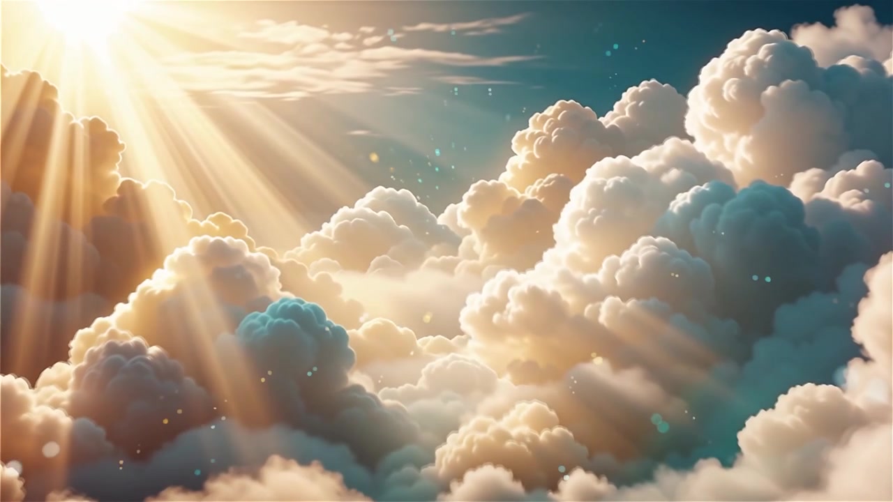 Sfondo di Adorazione Cristiana con Luce Celeste