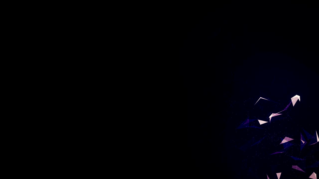 Interconnected geometric shapes. 4K seamless loop.