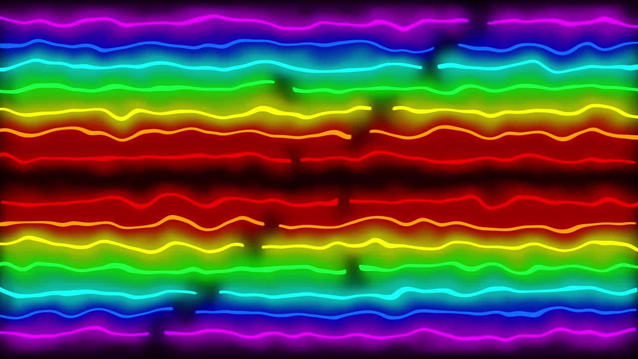 Neon line illumination animation motion graphics