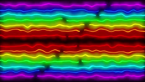 neon line illumination animation motion graphics