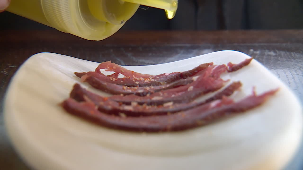 Dried Meat with Olive Oil