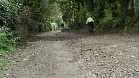 cyclist on a country lane