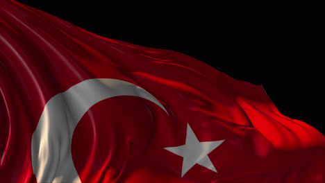 waving turkish flag