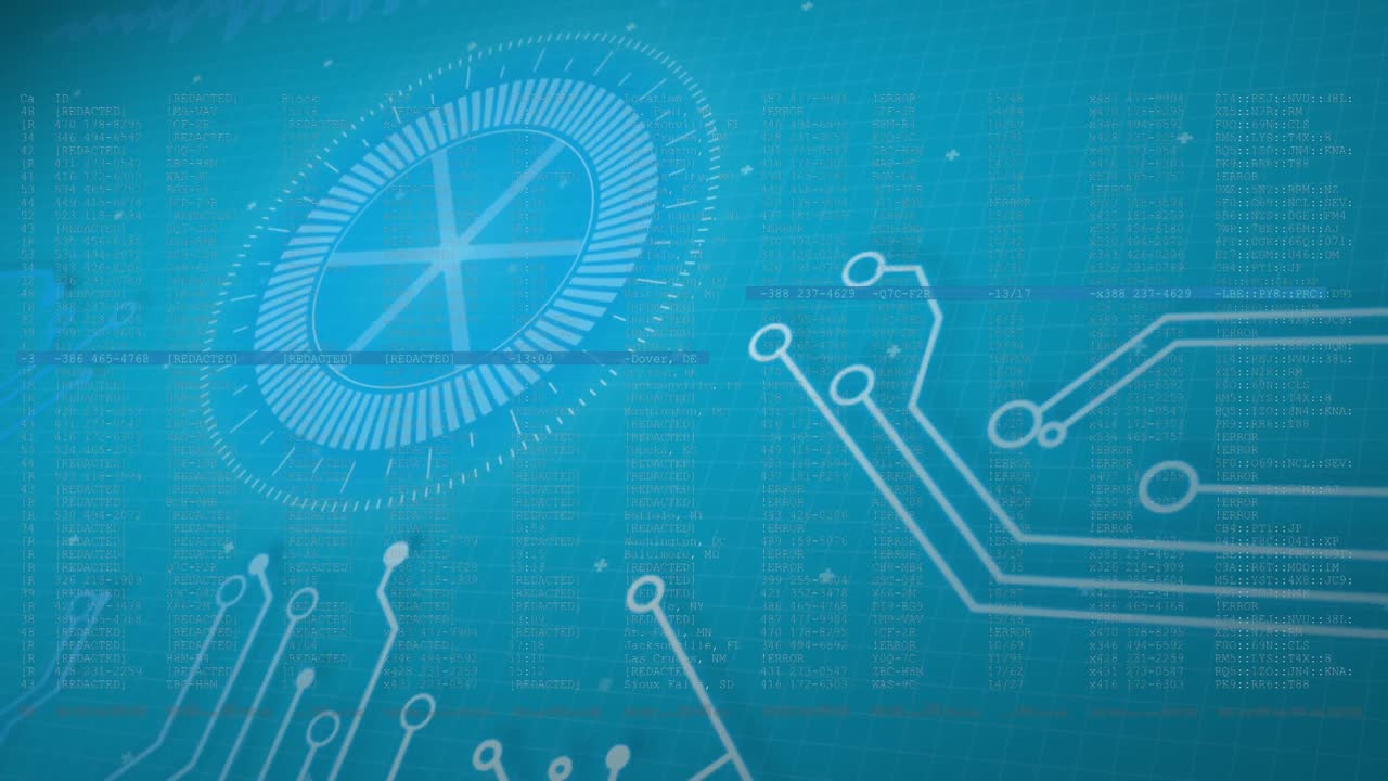Animation of scopes scanning over grid
