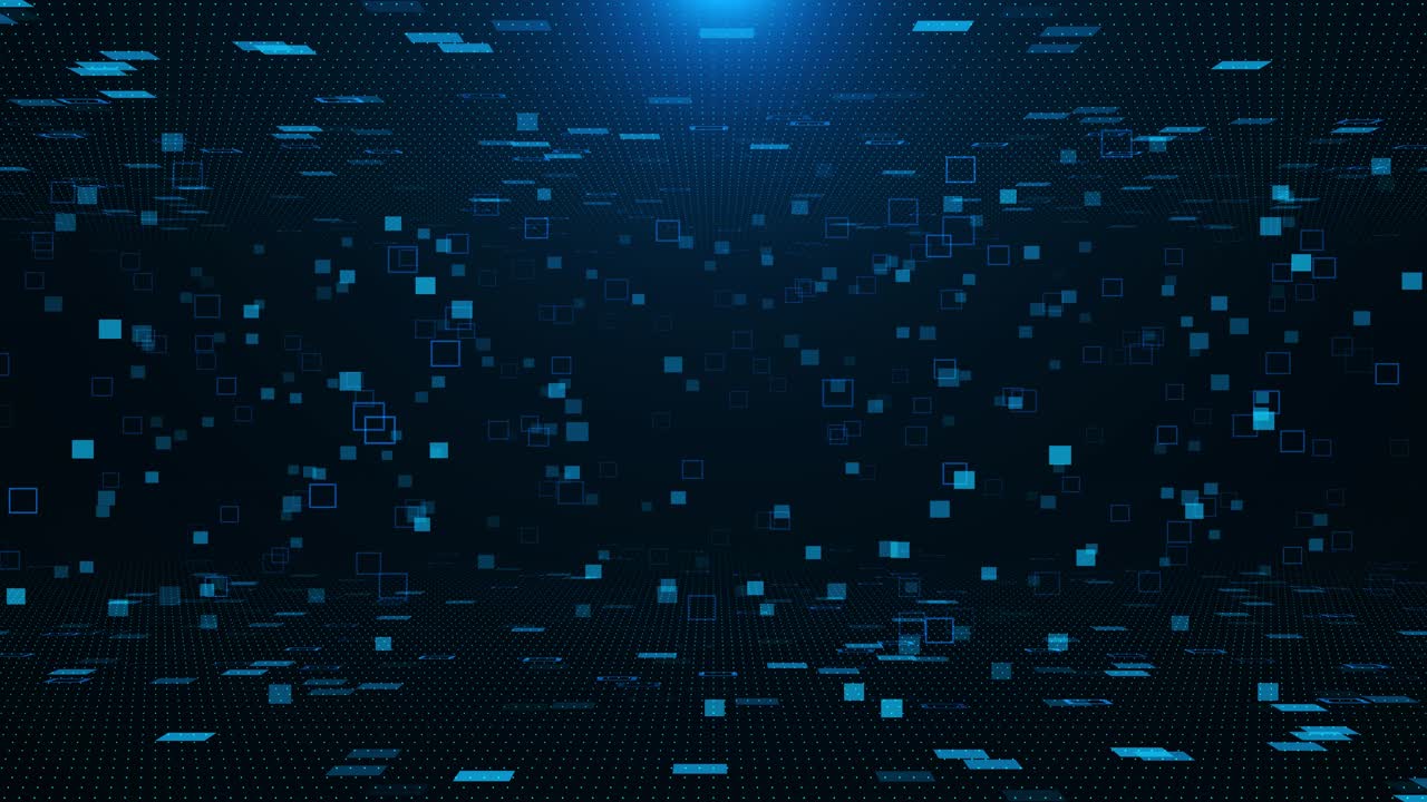 Futuristisk HUD-skærm, datamatrix-teknologi på blå abstrakt digital bevægelse med kunstig intelligens
