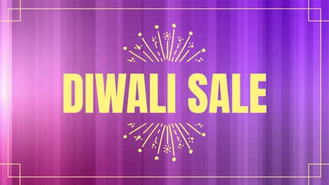 texto de venta de diwali contra un fondo de color 4k