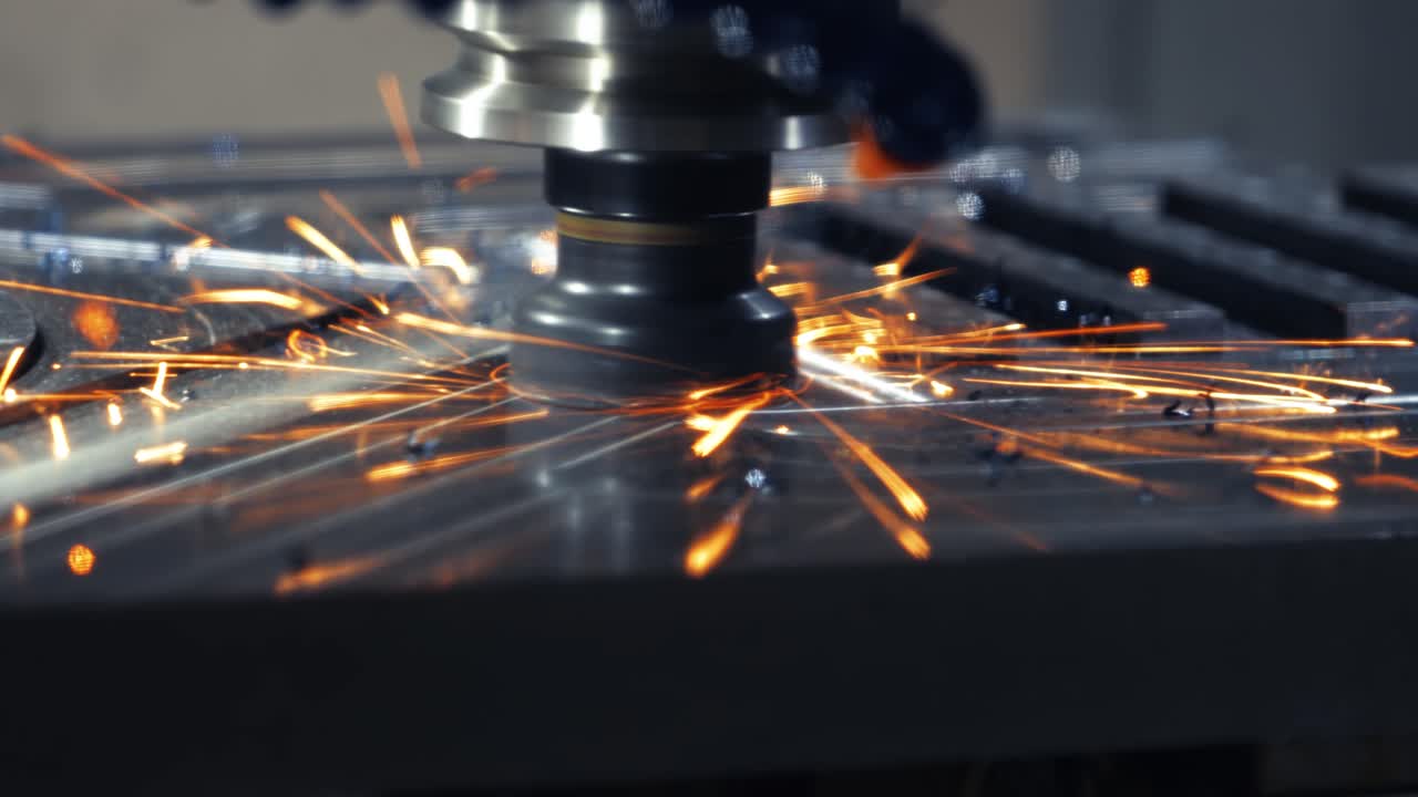 금속 가공 cnc lathe milling machine. 금속 절단 현대 가공 기술.