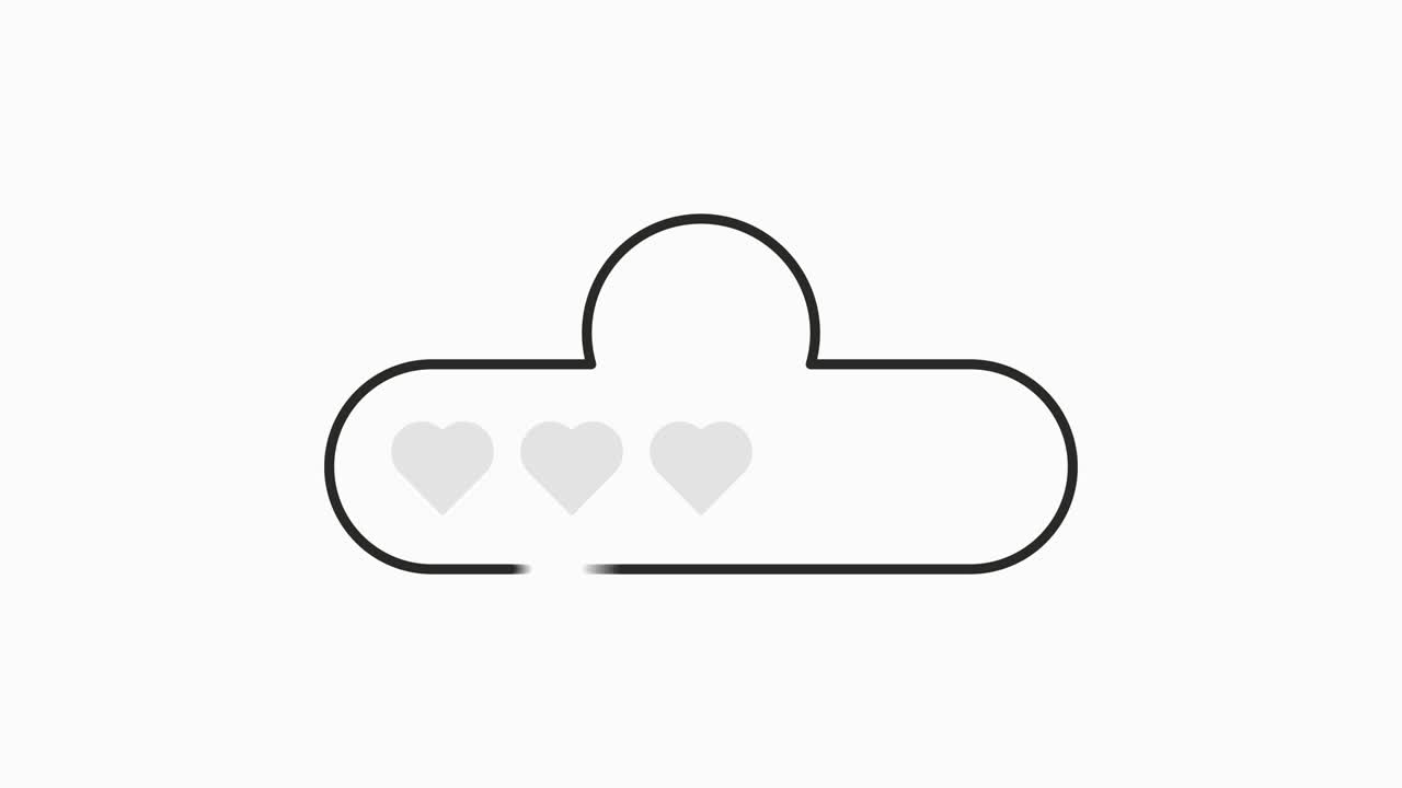 como, comentar y seguir el icono blanco en un fondo de gradiente. estilo plano moderno. gráfico de movimiento.