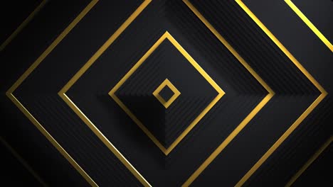 animation of gold and black diamonds waving on seamless loop