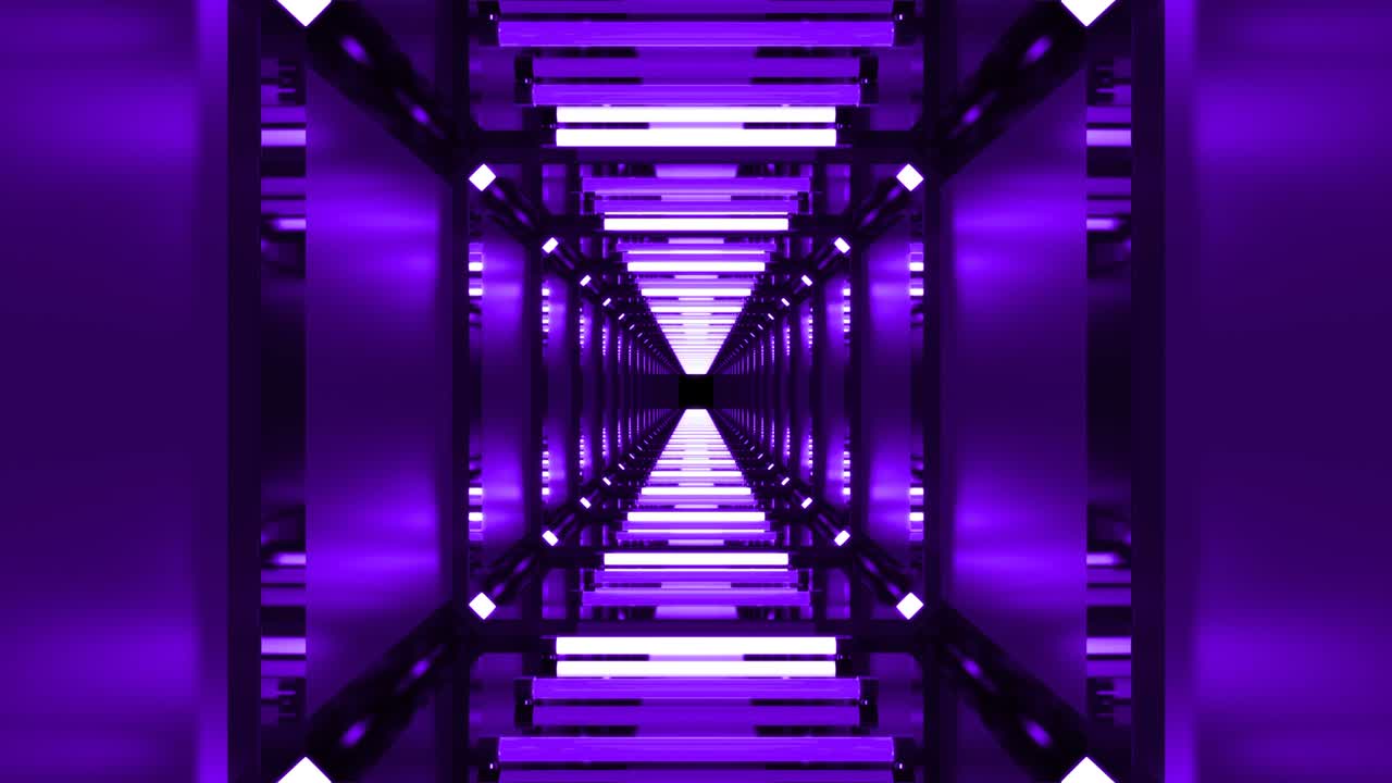 Purple Neon Futuristic Beautiful Background Corridor