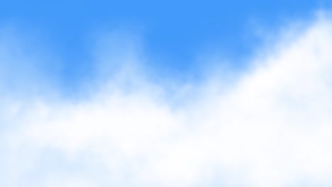 beautiful moving blue sky with white clouds loop animation background green screen alpha sky clouds