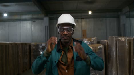 warehouse worker portrait