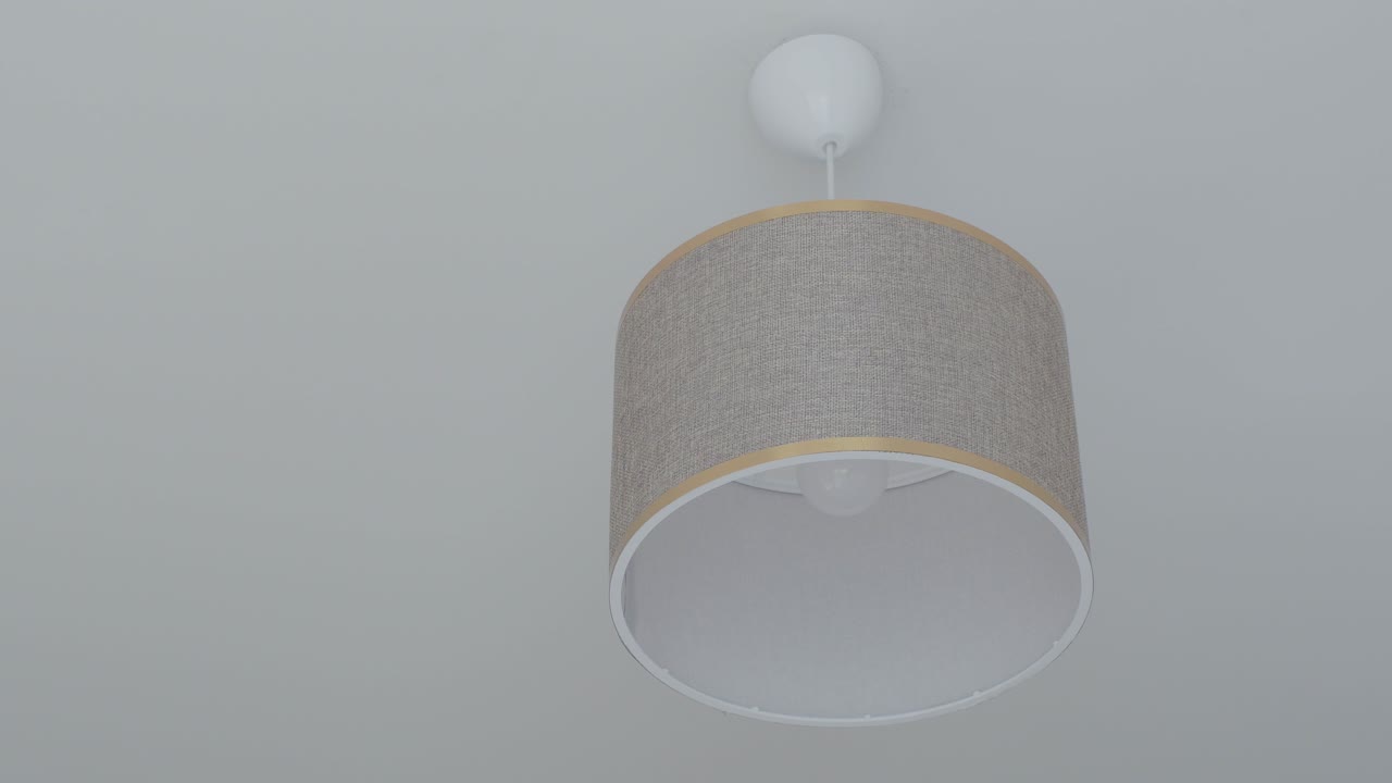 회색 실린더 딩 램프