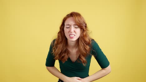 woman experiencing pain and discomfort