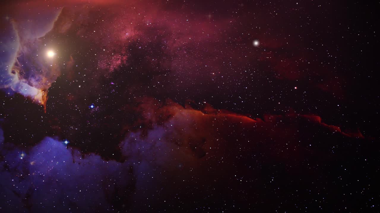 거대한 우주에서 성운의 배경