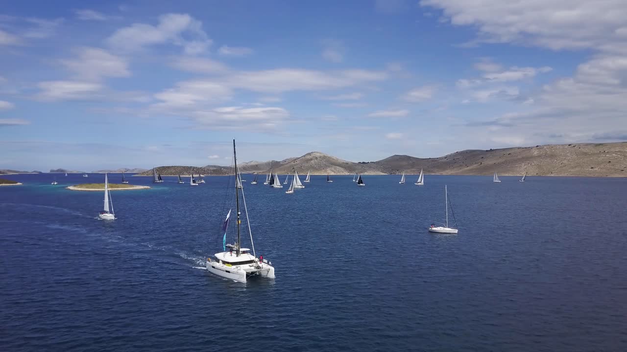 regata alrededor de las islas kornati en croacia