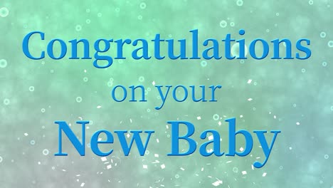 congratulations on your new baby message text animation motion graphics